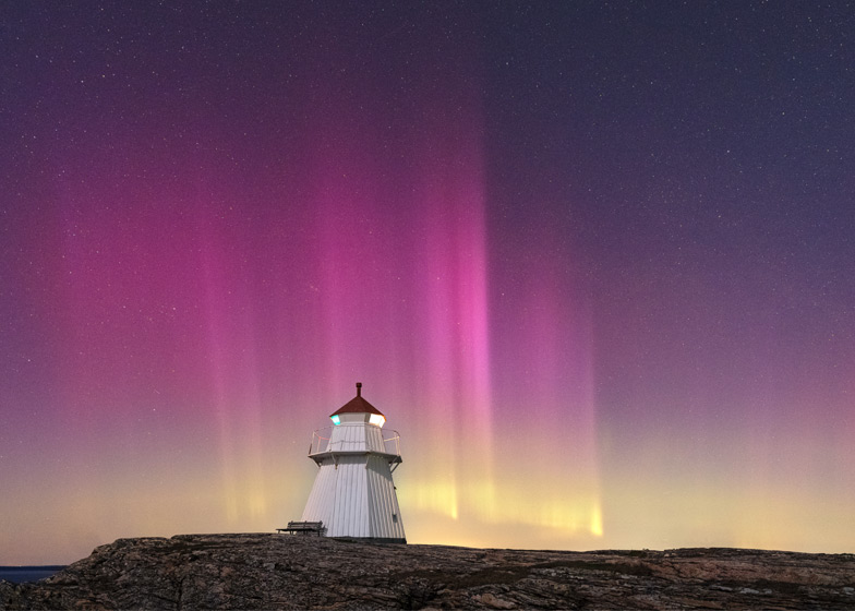 Holmström - Krogsta Lighthouse Northern Lights