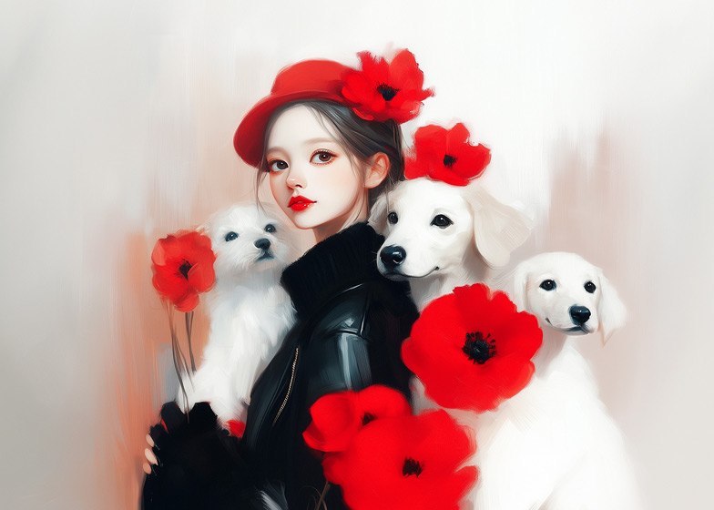 Ozdeleau - Poppies & Puppies