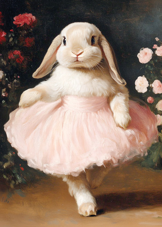 JazzyWalls - Ballerina Bunny