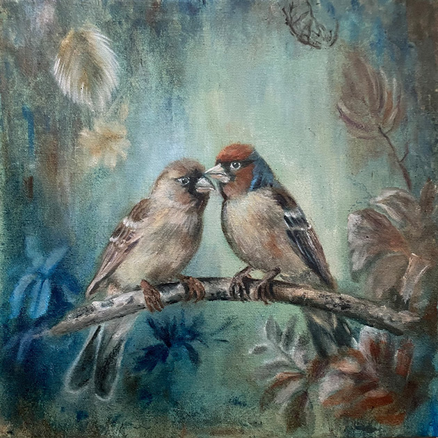 ArtNata - Tenderness of finches